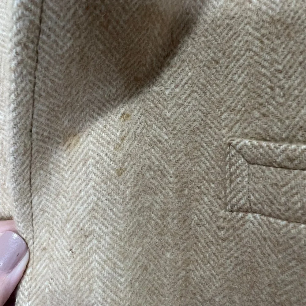 JOS A BANK Men’s Blazer sz 42R Jacket 100% CASHMERE Camel Brown Sport Coat Class